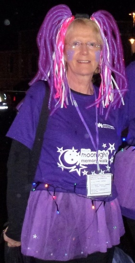 Lynne Vosper is looking forward to taking part in the 10th anniversary Moonlight Memory Walk